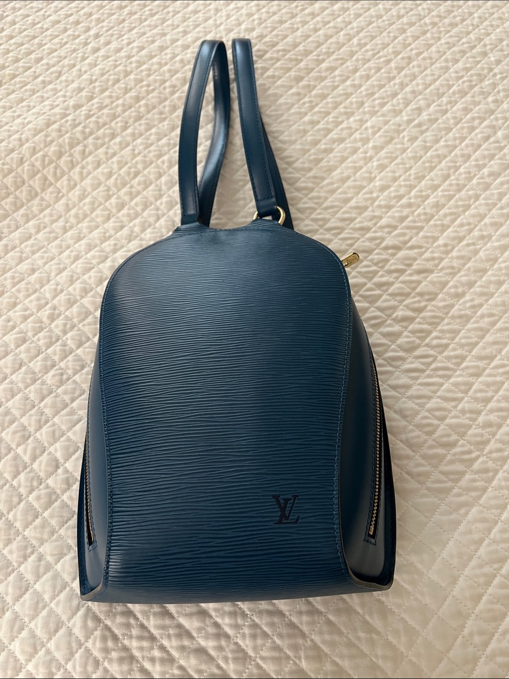 Louis Vuitton Navy Epi Leather Backpack
